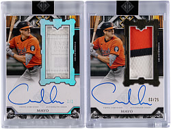 2025 Topps Transcendent Coby Mayo Auto Patch Rookie Pair with #1/1 Laundry Tag
