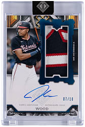 2025 Topps Transcendent James Wood Rookie Showcase Patch Autograph Variation #/10