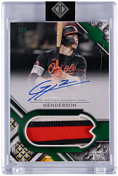 2025 Topps Transcendent Gunnar Henderson Green Autograph Patch #/5