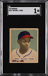 1949 Bowman #224 Satchel Paige Rookie High Number SGC POOR 1