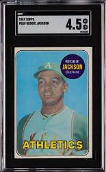 1969 Topps #260 Reggie Jackson Rookie SGC VG/EX+ 4.5
