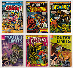 1960s-1990s Marvel/DC/Other Horror Comic Books (44) with Man-Thing #1 & Monster of Frankenstein #1
