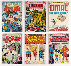 1970s DC Comic Book Treasure Chest Bundle (82) with Joker #1, SHAZAM #1, OMAC #1, Kamandi #1 & Secret Origins #1