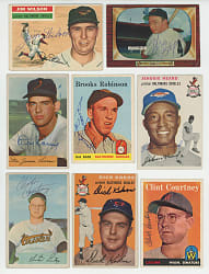 1954-1959 Baltimore Orioles Signed Cards (107) with Many Tougher & Deceased Examples