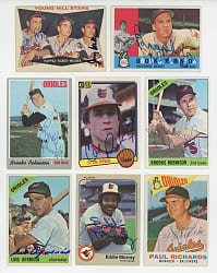 1960-Modern Baltimore Orioles Signed Cards (140) with Hall of Famers & Tougher Examples