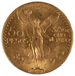1930 Mexico 50 Peso Gold Coin