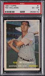1957 Topps #1 Ted Williams PSA EX-MT 6