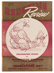 December 7, 1941 Washington Redskins vs. Philadelphia Eagles Program - Pearl Harbor Game!