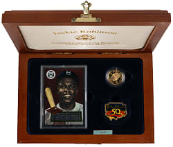 1997-W Jackie Robinson Legacy Set with $5 Gold Proof Coin, Pin, Card & COA