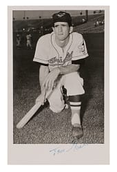 Signed Tom Gastall (d.1956) Baltimore Orioles Photo Postcard with Full JSA LOA - Extremely Rare