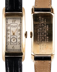 Lot # 29: 1939 Baseball Hall of Fame Grand Opening Induction Wristwatch Presented to Eddie Collins