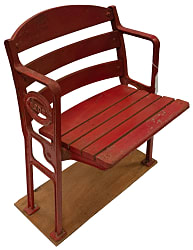 Vintage Crosley Field Stadium Seat with Rare Reds Logo Armrest