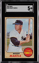 1968 Topps #280 Mickey Mantle SGC EX 5
