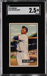 1951 Bowman #165 Ted Williams SGC GOOD+ 2.5