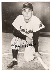 Roger Maris Signed Cleveland Indians Photograph