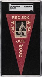 1916 BF2 Ferguson Bakery Joe Wood Felt Pennant SGC Authentic