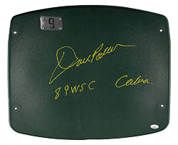 Dave Parker Signed Oakland Athletics Stadium Seat Back with "89 WSC, Cobra" Inscriptions – JSA COA