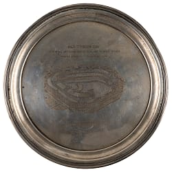 1956 George "Snuffy" Stirnweiss Old-Timers Day Sterling Silver 12" Presentation Tray