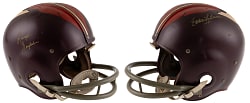 1958-1964 Eddie LeBaron & Ralph Guglielmi Dual-Signed Vintage Washington Redskins Full-Size Helmet