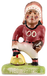 1950s Gibbs-Connor Washington Redskins Mascot Porcelain Bank - Rare Example