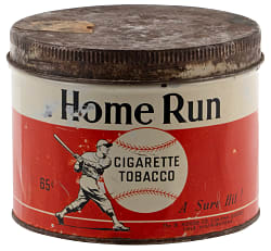 1930s-1940s Home Run Tobacco Tin - Rare Example