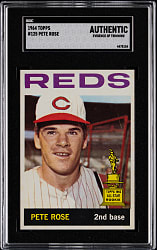 1964 Topps #125 Pete Rose All-Star Rookie SGC Authentic