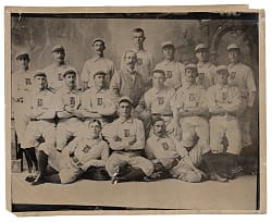 Circa 1940s 1897 Boston Beaneaters Original Type IV "The Sporting News" Team Photograph PSA Full LOA