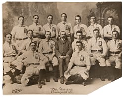 Circa 1930s 1899 Boston Beaneaters Original Type IV "The Sporting News" Team Photograph - PSA Full LOA
