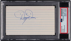 Dizzy Dean Signed Index Card PSA/DNA Authentic