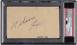 Nellie Fox Signed Government Postcard PSA/DNA Authentic