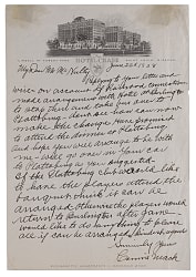 1938 Connie Mack Signed Handwritten Letter on Hotel Chase of St. Louis Letterhead