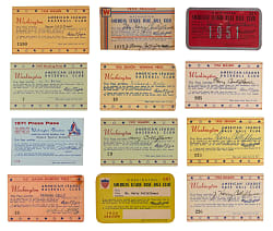 1951-1971 Washington Senators Passes Collection (12)