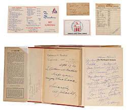 1920s-1970s Washington Senators Ephemera Collection (36) with Rarities & Signed Examples