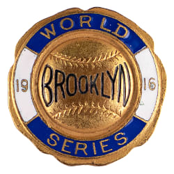 Remarkable 1916 Brooklyn Robins (Dodgers) World Series Press Pin