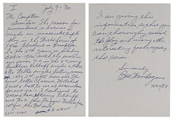 1980 Bill Wambsganss Handwritten Signed Two Page Letter with 1920 World Series Unassisted Triple Play Content Plus Signed 3x5 Photo & Full JSA LOA