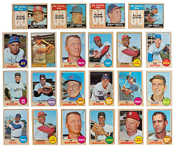 1960-1968 Topps Singles Collection (1,700+) with (40+) Hall of Famers