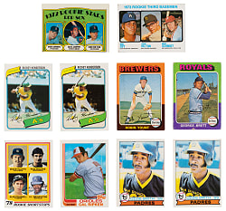 1960-1985 Topps Hall of Fame Rookie Collection (36) with (2) Henderson, Ripken Traded & Schmidt