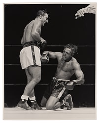 September 21, 1955 Rocky Marciano vs. Archie Moore Original Type I Fight Photograph - PSA/DNA