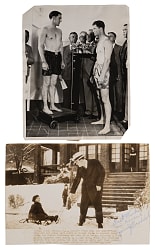 James Braddock Original Type I Photograph & Dual-Signed News Service Photo - Both PSA/DNA