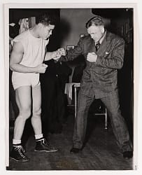 1938 Joe Louis vs. Harry Thomas Original Type I News Service Photo - PSA/DNA Full LOA