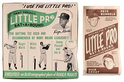 Circa 1960s Jimmy Piersall's "Little Pro Bat-A-Round" with Roger Maris & Willie Mays