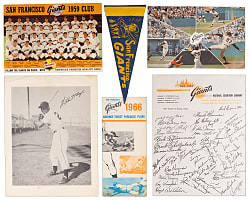 1952-1979 Willie Mays/San Francisco Giants Ephemera Collection