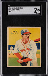 1934-1936 R327 Diamond Stars #1 Lefty Grove SGC GOOD 2