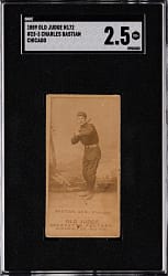 1889 N172 Old Judge #23-3 Charles Bastian Chicago SGC GOOD+ 2.5