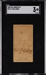 1889 N172 Old Judge #273-3 Ted Larkin SGC VG 3