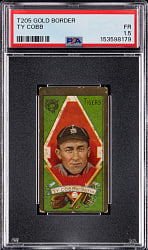 1911 T205 Gold Border Ty Cobb PSA FAIR 1.5 - Polar Bear Back