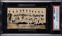 1913 T200 Fatima Team Card Cleveland Americans with Joe Jackson & Nap Lajoie PSA GOOD 2