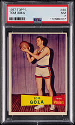 1957-1958 Topps Basketball #44 Tom Gola Rookie PSA NM 7