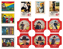 1938-1952 The Lone Ranger & Hopalong Cassidy Collection (365) with Bread Labels, Premiums & Complete/Near Sets