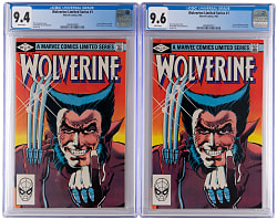 1982 Marvel Comics Wolverine Limited Series #1 by Frank Miller and Chris Claremont (2) - CGC Graded 9.6 & 9.4